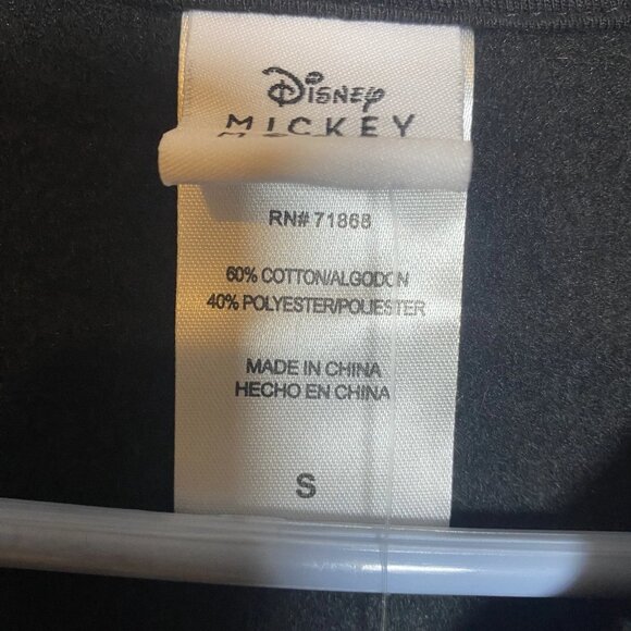 NWT Disney Mickey Mouse Forever True Black Womens Sweatshirt Small Rhinestone - Picture 5 of 7